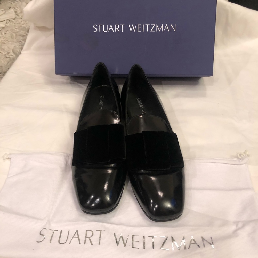 Stuart Weitzman Limbow Jet Mirror shoes, Size 9